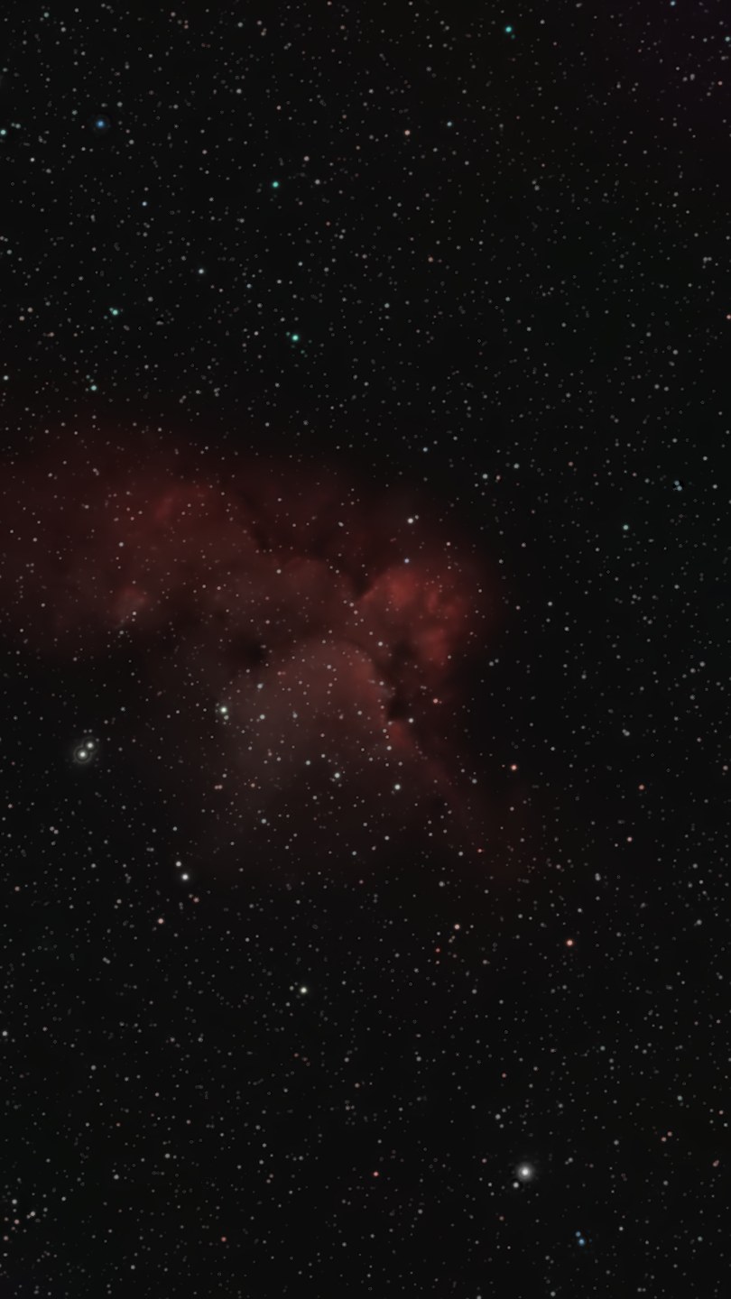 The Wizard Nebula, processed in Akastroid by one of its users