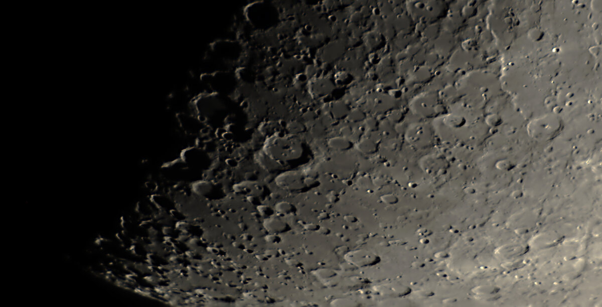 The Moon's southern highlands, as it went in